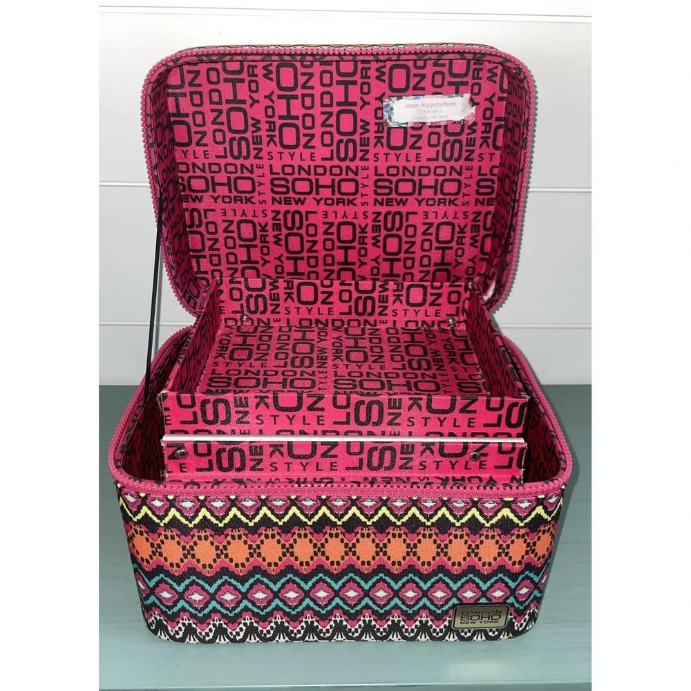 LONDON SOHO NEW YORK  *TOP MODEL MAKEUP‎ TRAVEL CASE HARD SIDE RARE